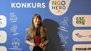 Konkurs NGO Hero - nagroda w kategorii Osoba Indywidualna - Klaudia Stano
